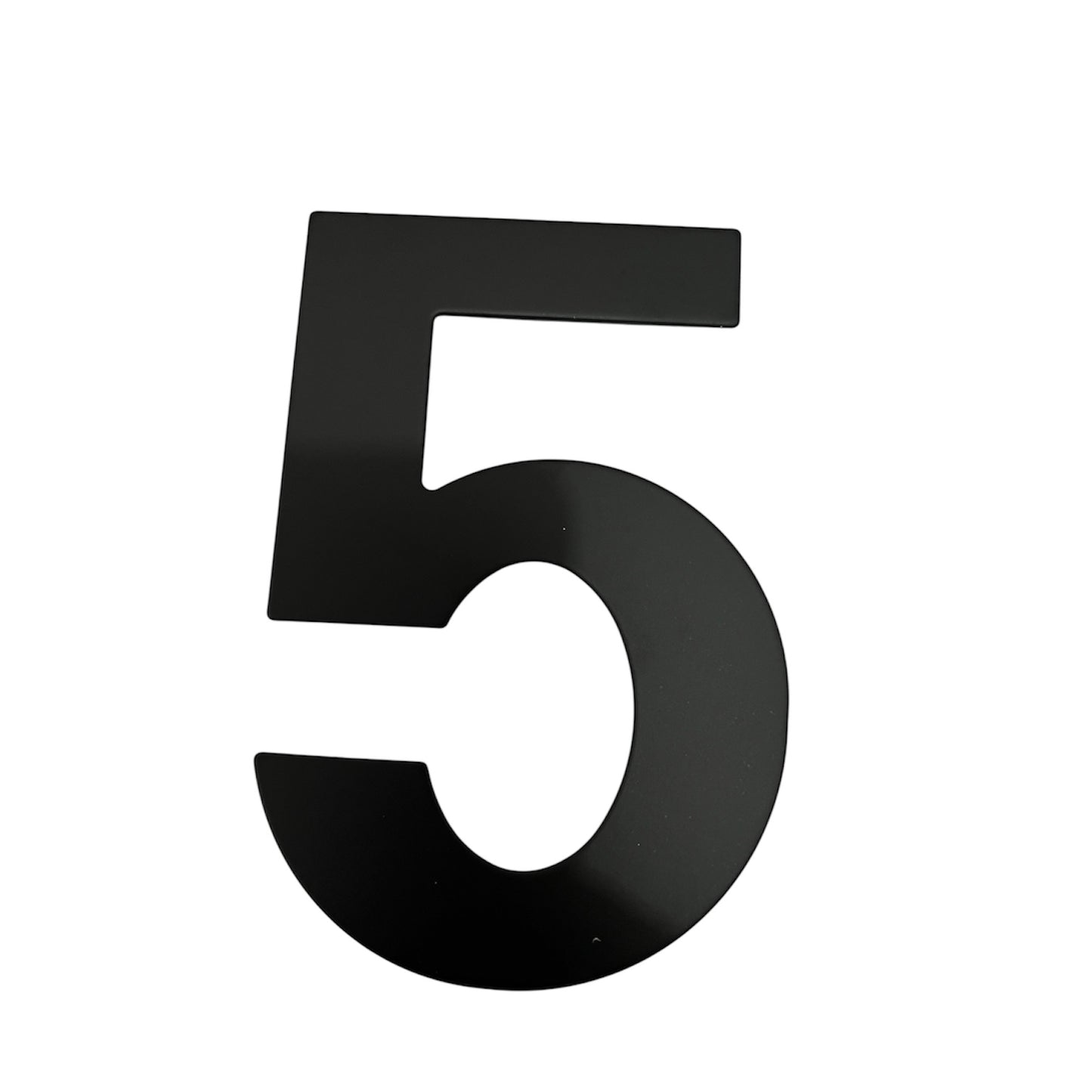 Número 5 acero inoxidable negro mate 200mm Cerrajes 0807-272