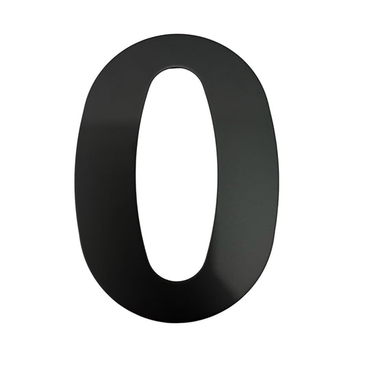 Número 0 acero inoxidable negro mate 152mm Cerrajes 0807-258