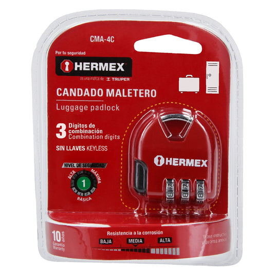 Candado Maletero 36mm 43351 Hermex