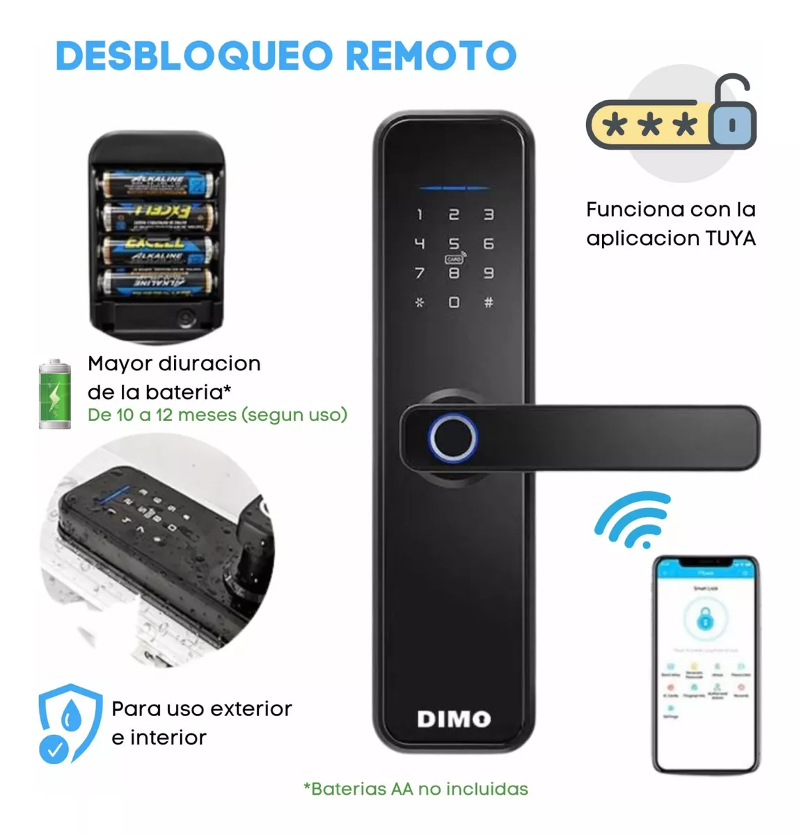 Cerradura Digital Dimo Doble Manija DMVS-01