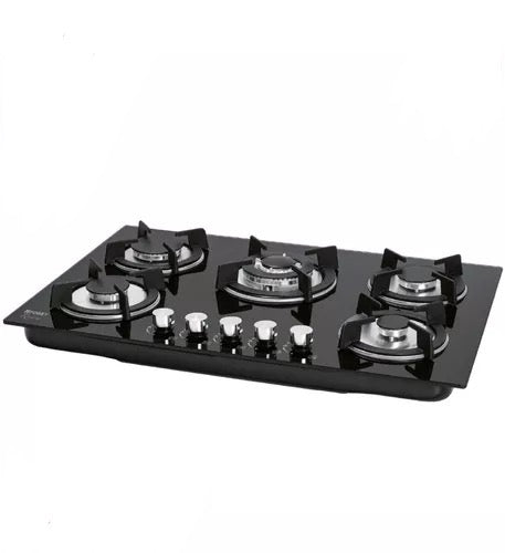 Parrilla de Gas 5 Quemadores Cristal Negro 48409 FOSET