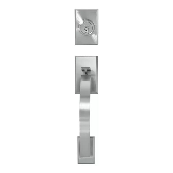 Cerradura Puerta Principal Yale MX81849 Praga Níquel Satín