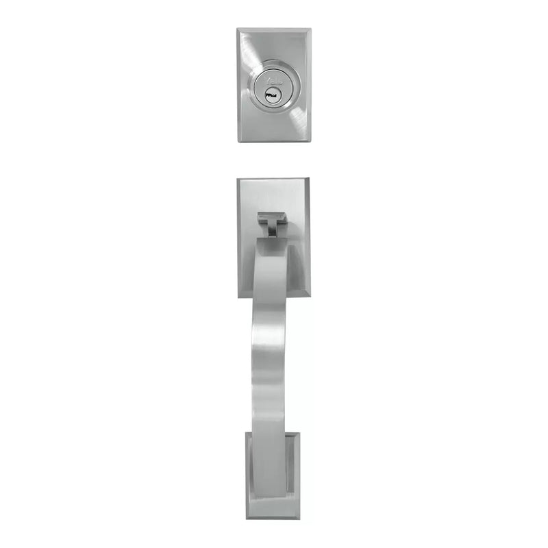 Cerradura Puerta Principal Yale MX81849 Praga Níquel Satín