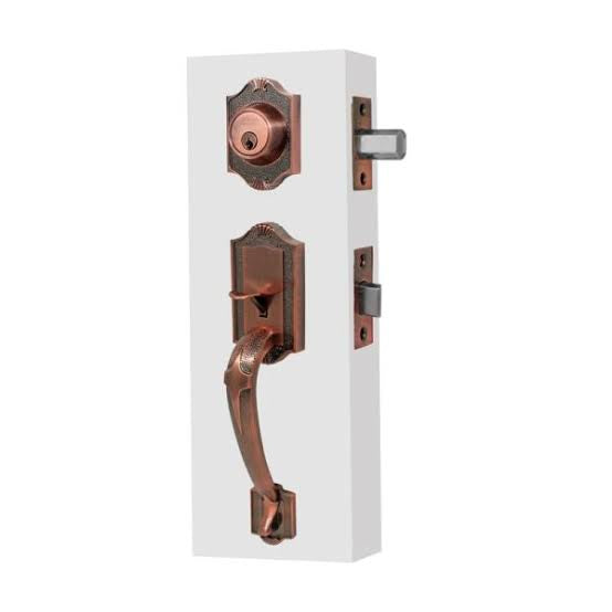 Cerradura Puerta Principal Dexter 4190 Génova Cobre