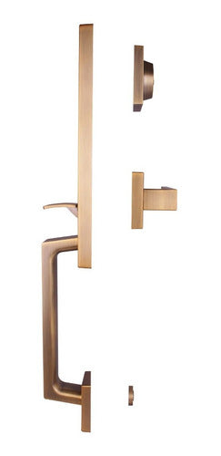 Cerradura Puerta Principal Yale MX89581 Portofino Latón Satinado