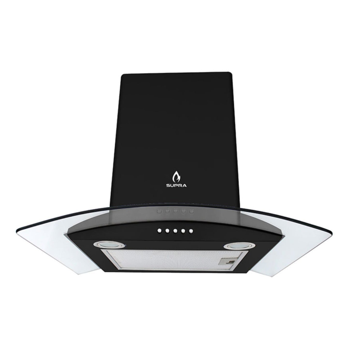 Campana Cristal de Pared 60cm Negro CC-60 BLACK SUPRA