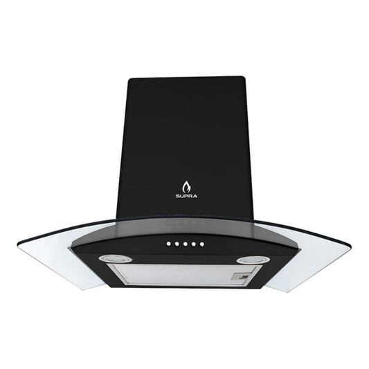 Campana Cristal de Pared 60cm Negro CC-60 BLACK SUPRA