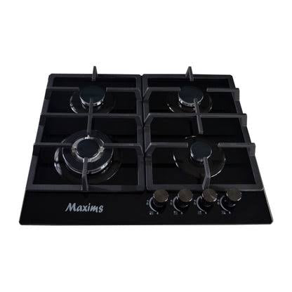 Parrilla de Gas 4 Quemadores Cristal Negro HBH4GS MAXIMS