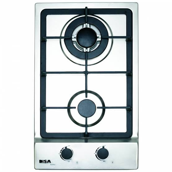 Parrilla Empotrable de Gas 2 Quemadores Acero Inoxidable PAEM-2 DISA