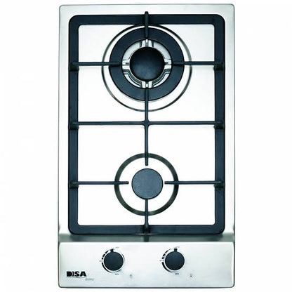 Parrilla Empotrable de Gas 2 Quemadores Acero Inoxidable PAEM-2 DISA