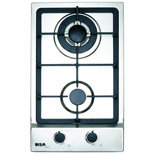 Parrilla Empotrable de Gas 2 Quemadores Acero Inoxidable PAEM-2 DISA