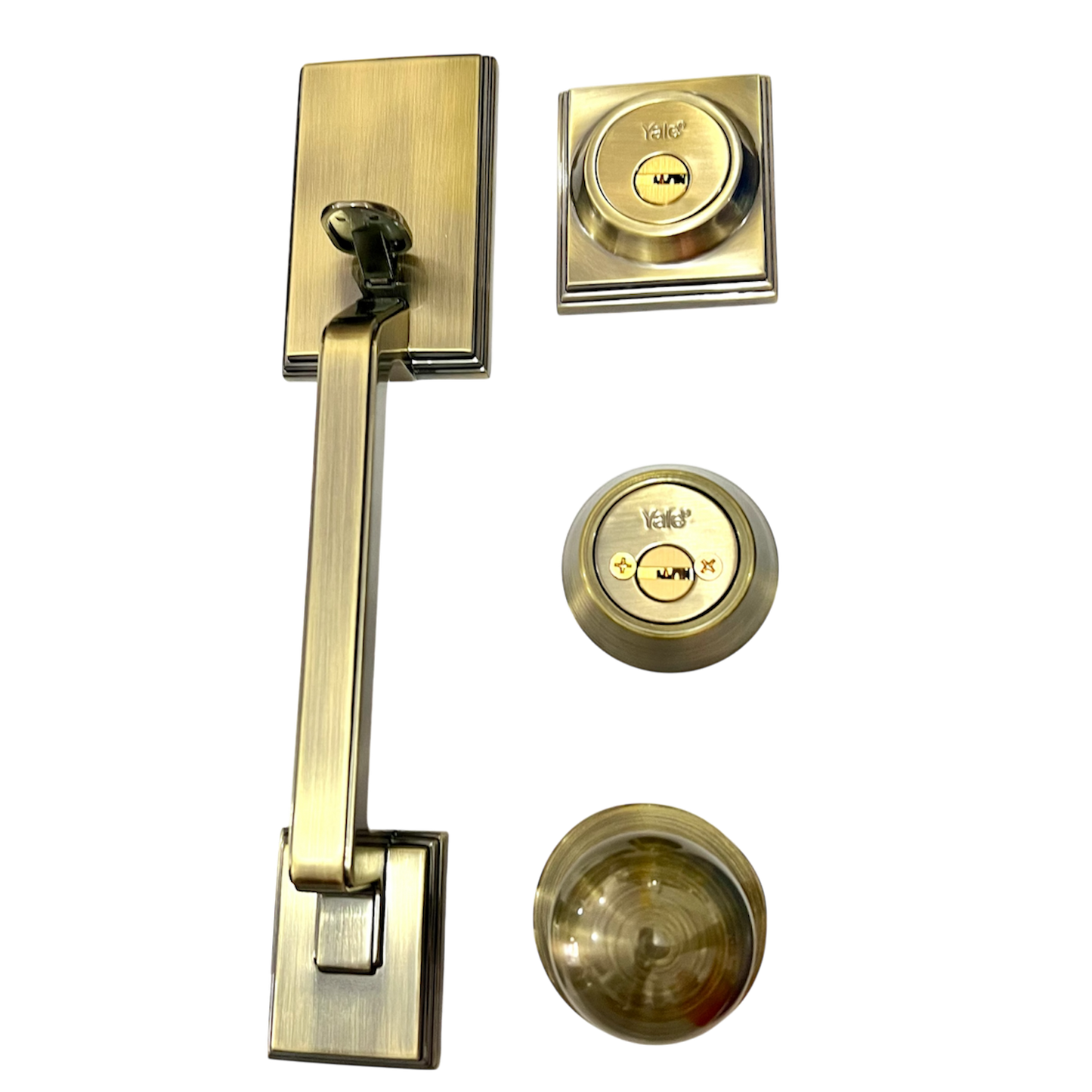 Cerradura Puerta Principal Yale MX88415 New York Latón