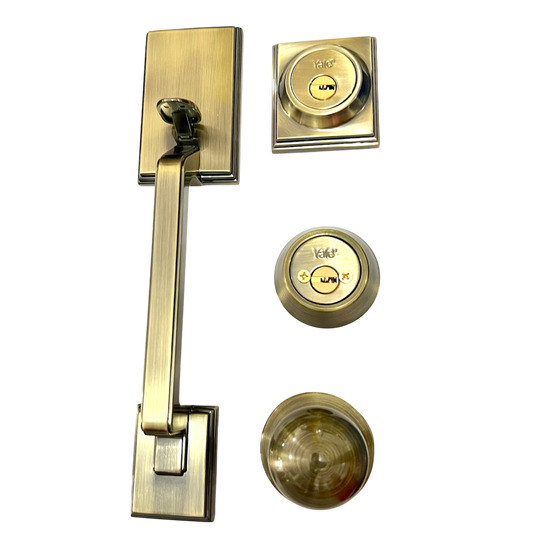 Cerradura Puerta Principal Yale MX88415 New York Latón