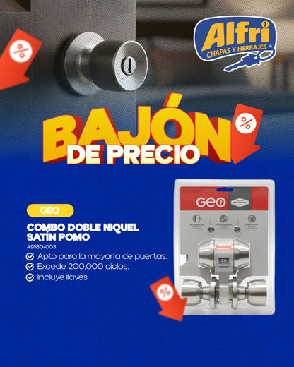 Combo Doble de Seguridad: Cerradura + Cerrojo (Edición Kovac y Geo)