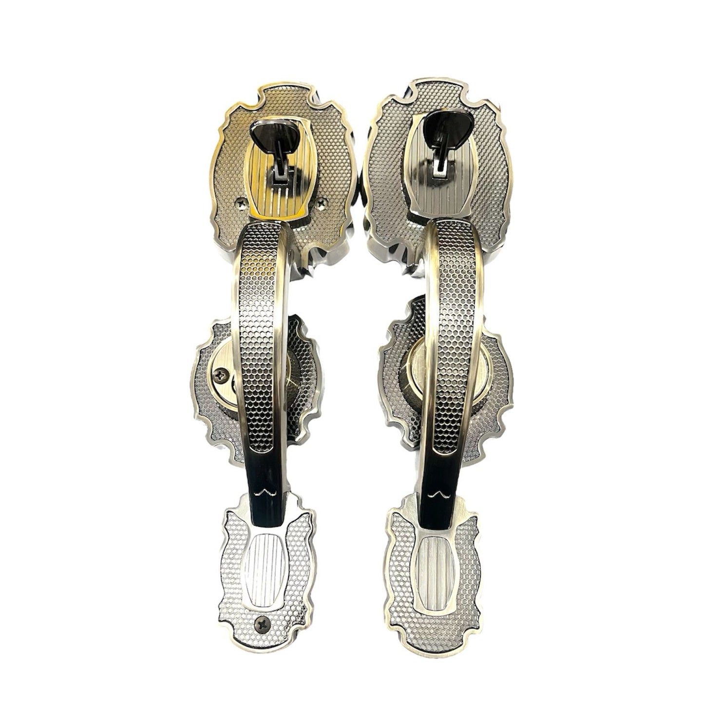 Cerradura Puerta Principal Yale MX82250 Riviera Latón Antiguo //